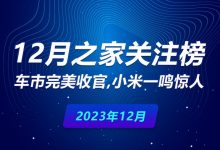 12月榜单：车市完美收官 小米一鸣惊人-南方汽车网