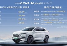 2024款长安UNI-K 智电iDD售18.79万元起-南方汽车网
