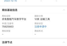 华为申请新商标：赤兔智能汽车数字平台-南方汽车网