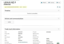 推高性能版车型 雷克萨斯注册RZ F商标-南方汽车网